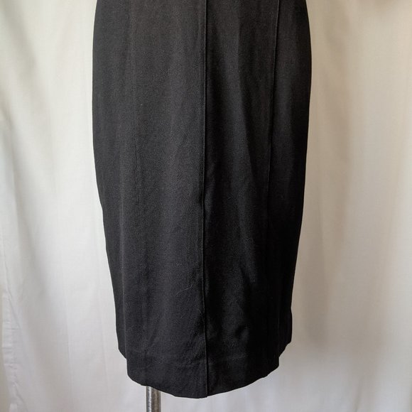 cabi ▪ black ponte classic claire sheath dress - Picture 4 of 14